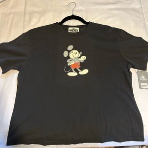 Mickey Mouse Genuine Mousewear Cropped T-Shirt Short Sleeve NWT